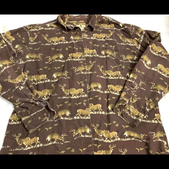 Vintage Woolrich Hunting Themed Top - Picture 1 of 5